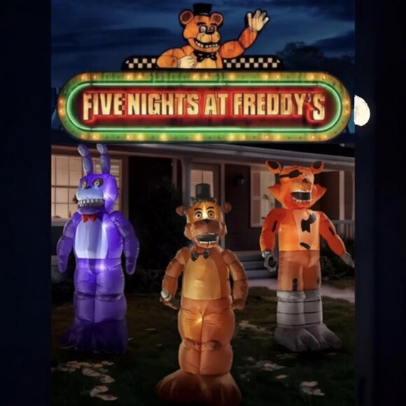 Five Nights at Freddy's 3 Pack Inflatable Animated Halloween Prop Animatronics - Picture 13 of 13